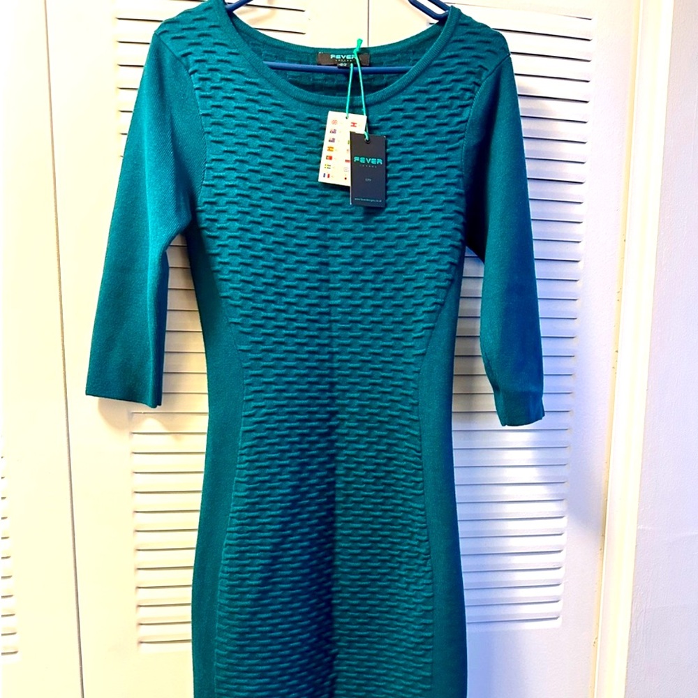 NWT- Fever London| Stripped Body Con Dress